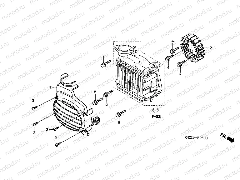 E-6 COOLING FAN / FAN COVER