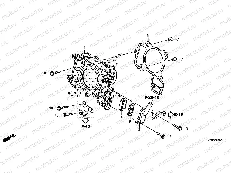 E-6 CYLINDER / REED VALVE