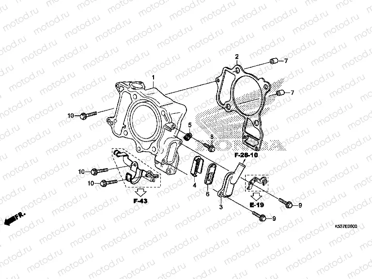 E-6 CYLINDER / REED VALVE