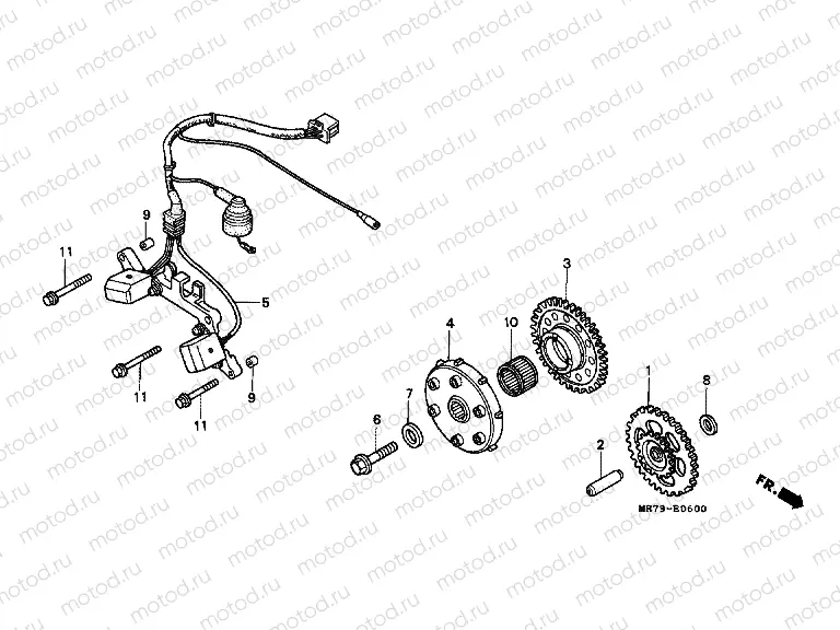 E-6 DISTRIBUTOR GENERATOR / CLUTCH START