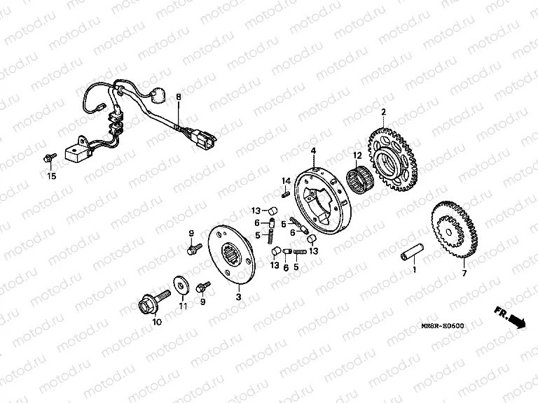 E-6 DISTRIBUTOR GENERATOR / CLUTCH START