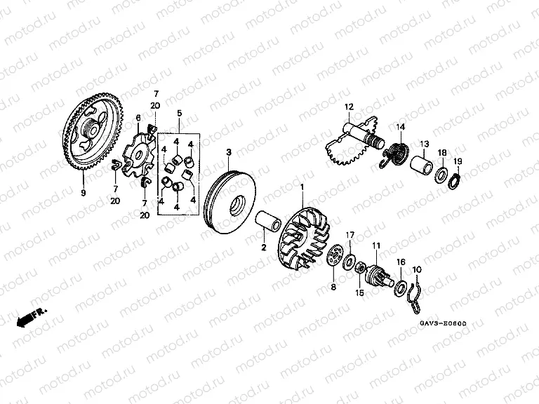 E-6 DRIVE FRONT / DRIVE SHAFT
