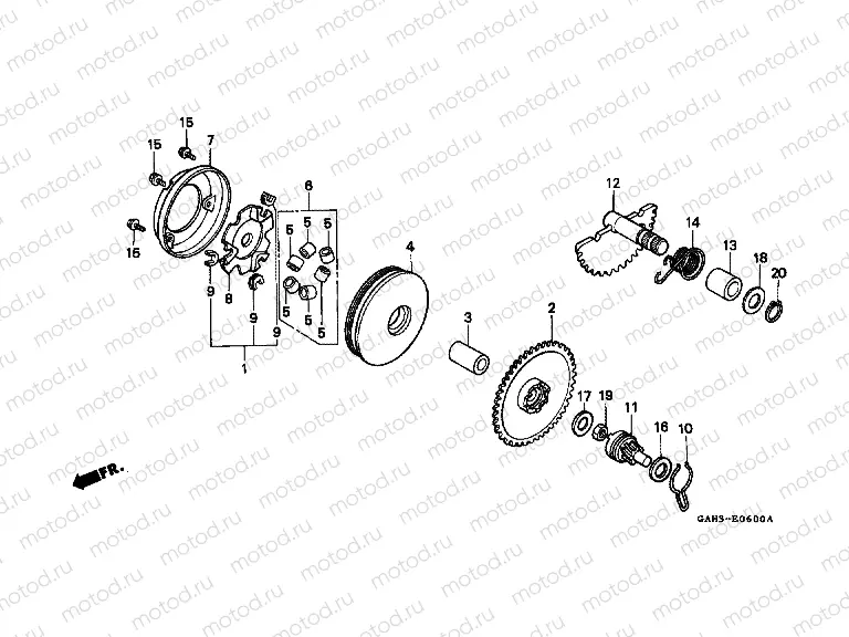 E-6 DRIVE FRONT / DRIVE SHAFT