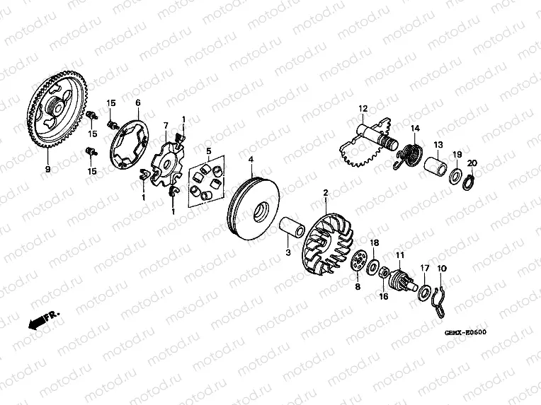 E-6 DRIVE FRONT / DRIVE SHAFT
