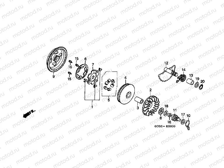 E-6 DRIVE FRONT / DRIVE SHAFT