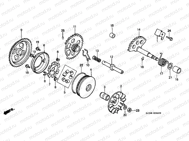 E-6 DRIVE FRONT / DRIVE SHAFT