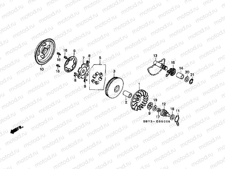 E-6 DRIVE FRONT / DRIVE SHAFT