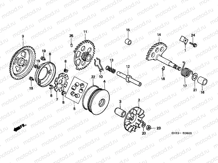 E-6 DRIVE FRONT / DRIVE SHAFT