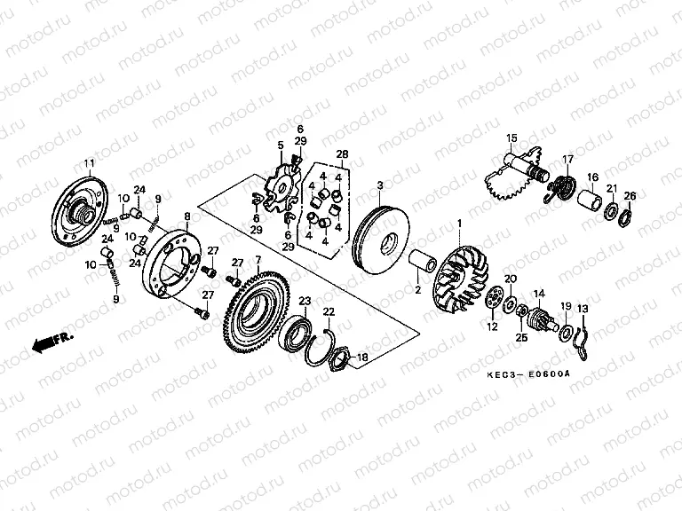 E-6 DRIVE FRONT / DRIVE SHAFT