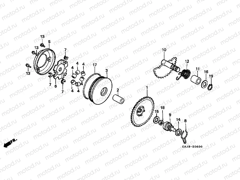 E-6 DRIVE FRONT / IMPACT STRUCTURE AXLE