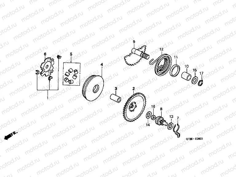 E-6 DRIVE FRONT / IMPACT STRUCTURE AXLE