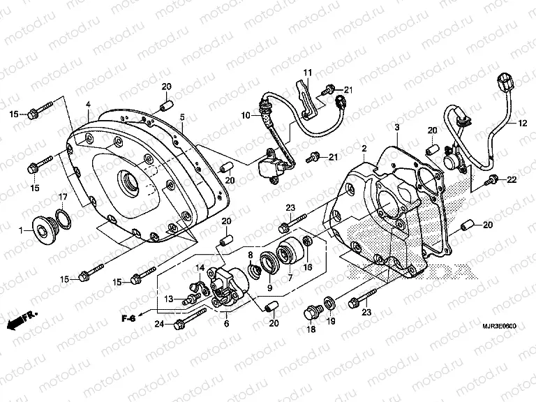 E-6 FRONT COVER / GEARBOX