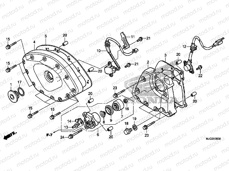 E-6 FRONT COVER / GEARBOX