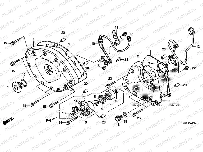 E-6 FRONT COVER / TRANSMISSION COVER