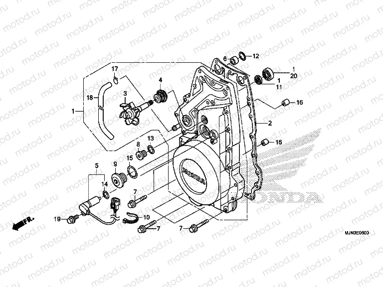 E-6 FRONT CRANKCASE COVER