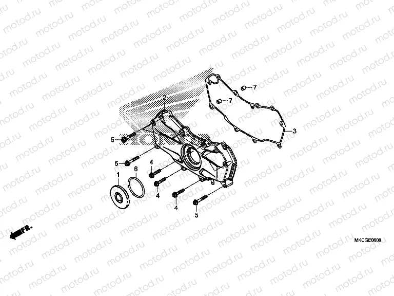 E-6 FRONT ENGINE COVER