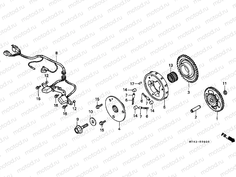 E-6 IGNITION DISTRIBUTOR GENERATOR