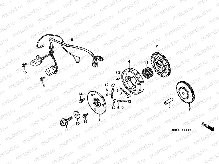 E-6 IGNITION DISTRIBUTOR GENERATOR
