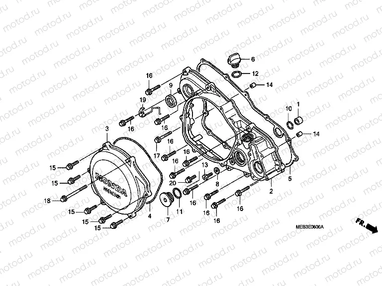 E-6 J. CRANKSHAFT COVER