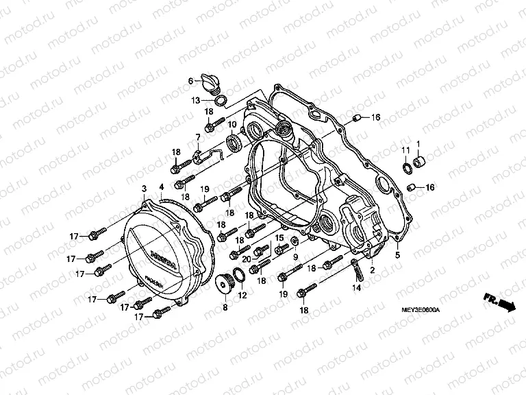 E-6 J. CRANKSHAFT COVER