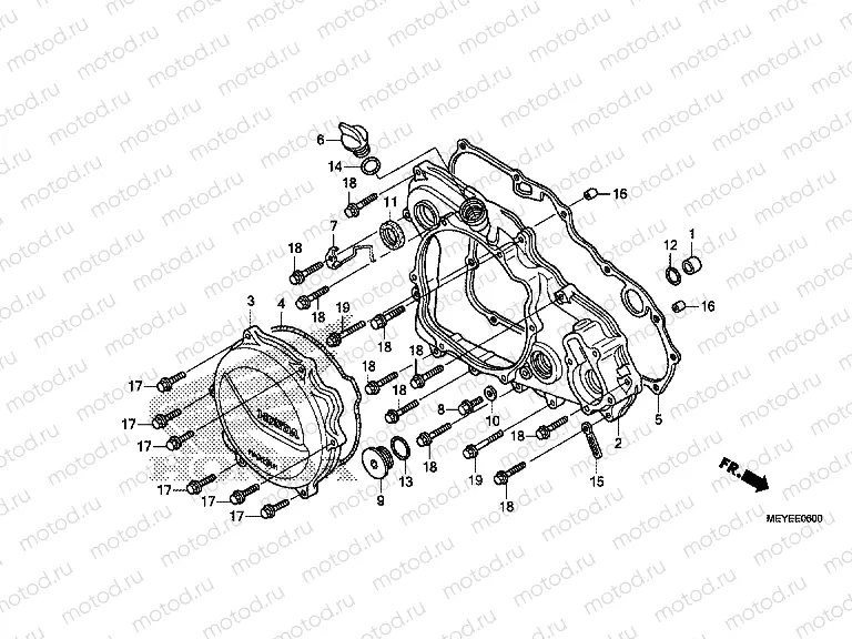 E-6 J. CRANKSHAFT COVER