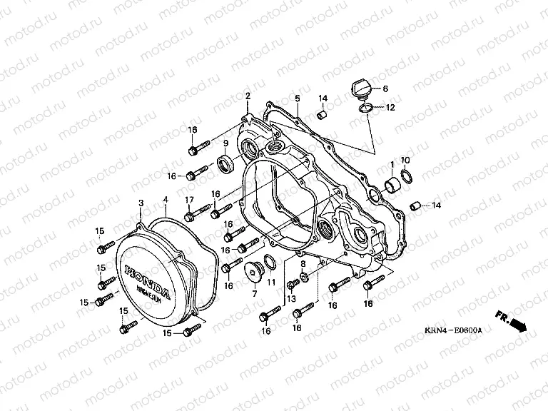 E-6 J. CRANKSHAFT COVER