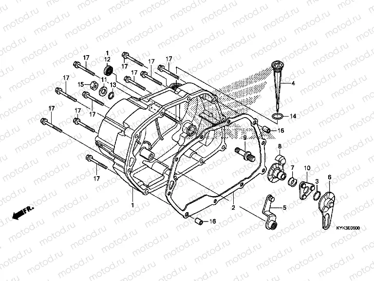 E-6 RIGHT CRANKCASE COVER