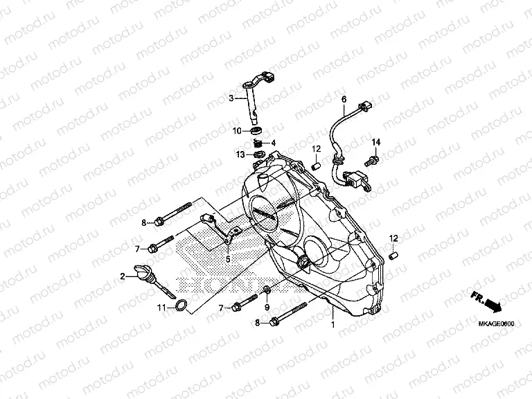 E-6 RIGHT CRANKCASE COVER (NC750S / SA)
