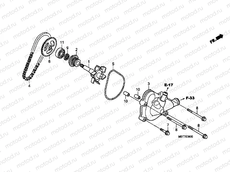 E-6 WATER PUMP