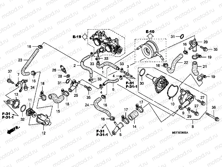 E-6 WATER PUMP