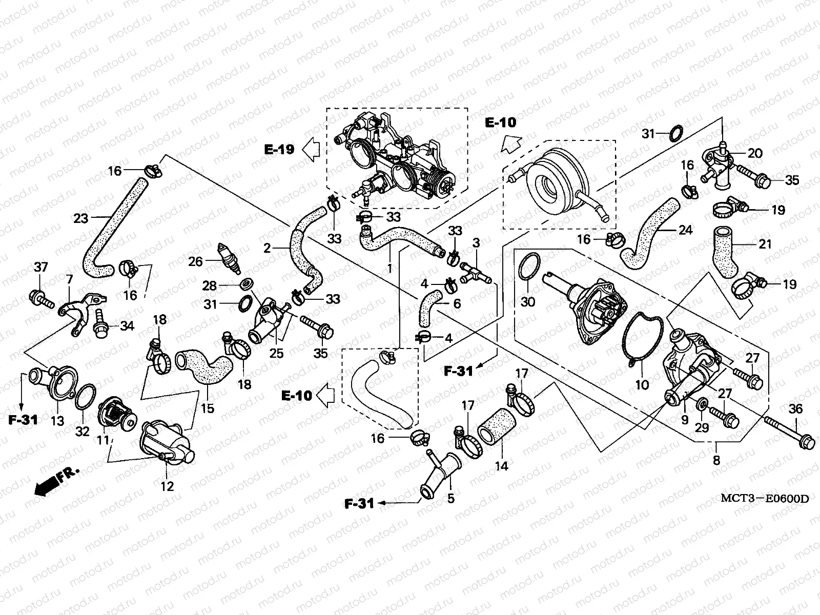 E-6 WATER PUMP