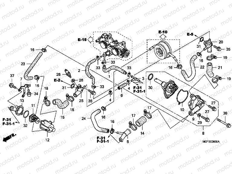 E-6 WATER PUMP