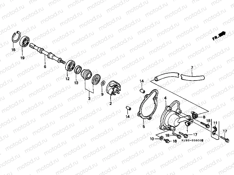 E-6 WATER PUMP