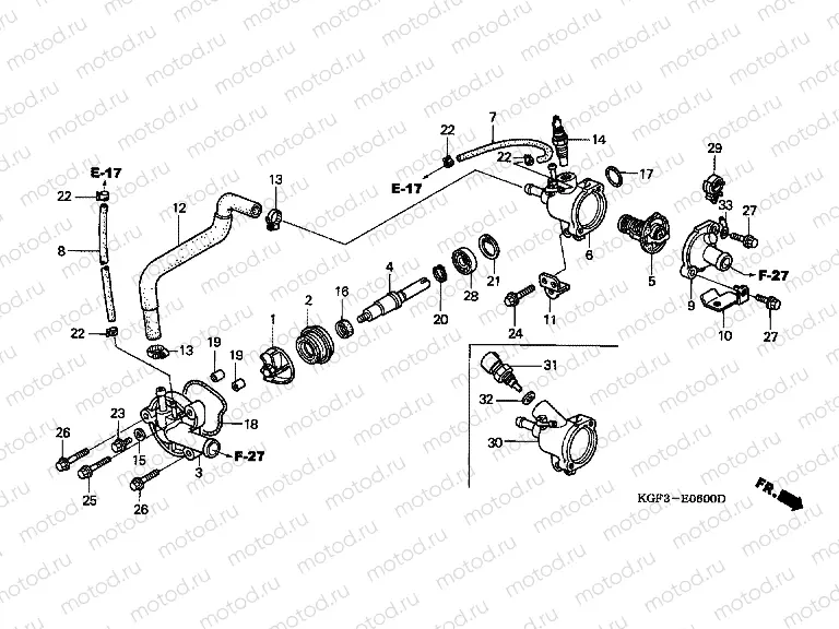 E-6 WATER PUMP