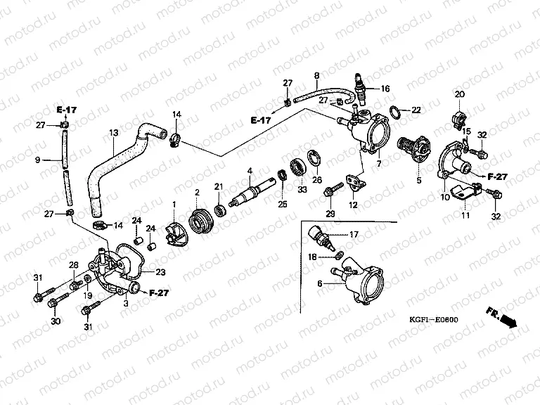 E-6 WATER PUMP