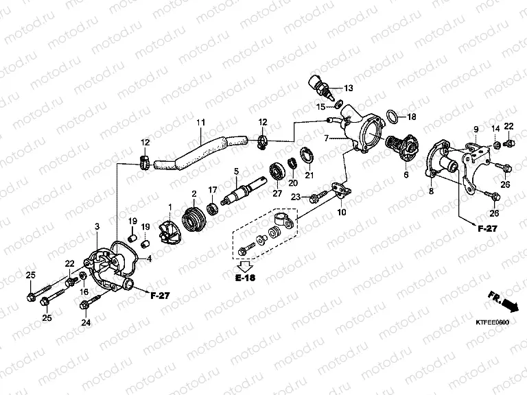 E-6 WATER PUMP