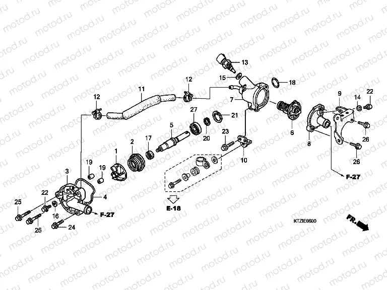 E-6 WATER PUMP