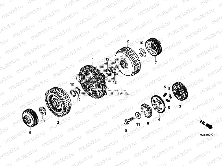 E-7-1 CLUTCH (NC700SD)