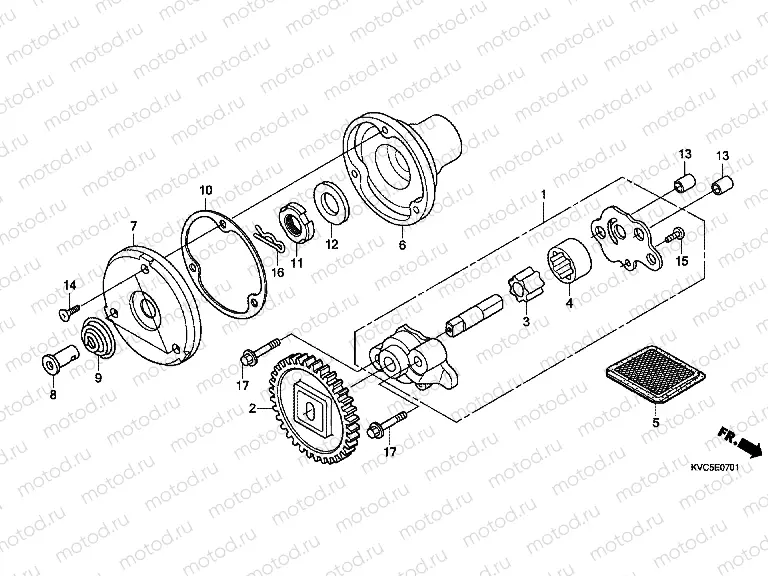 E-7-1 OIL PUMP (GLH125SH)