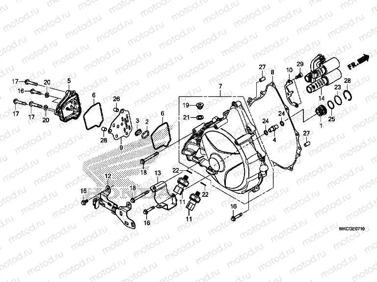 E-7-10 CLUTCH COVER (DCT)