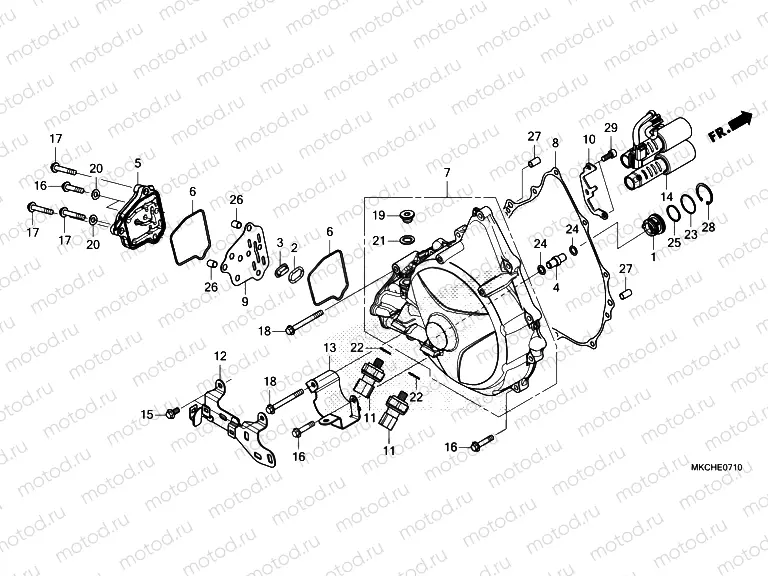 E-7-10 CLUTCH COVER (DCT)