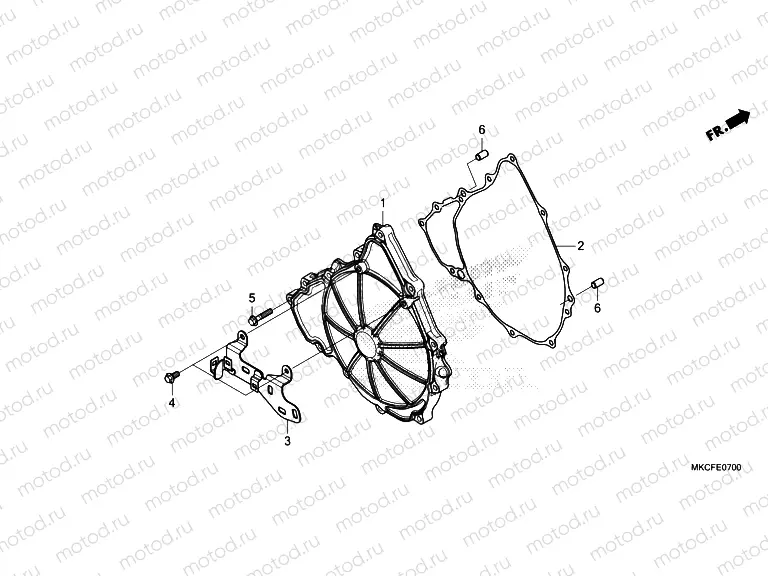 E-7 CLUTCH COVER