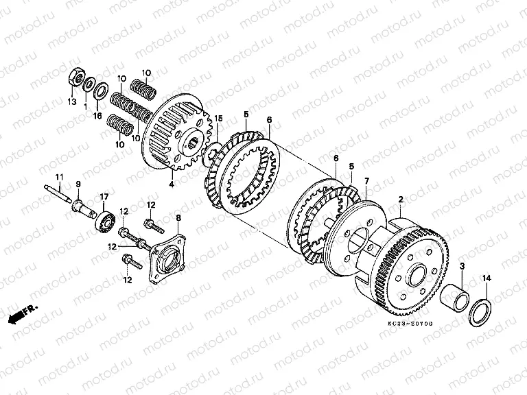 E-7 CLUTCH (E / ED / F / G / SD / SW)