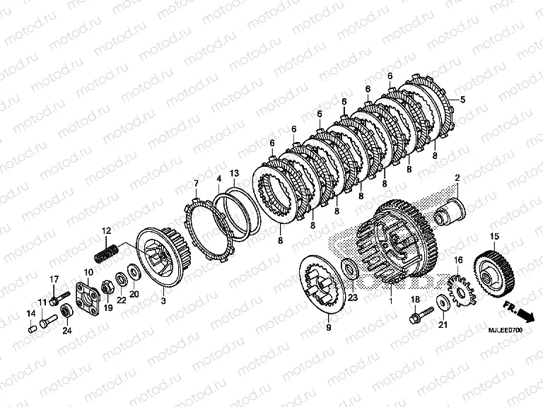 E-7 CLUTCH (NC750S / SA)
