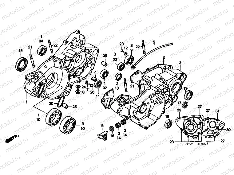 E-7 CRANKSHAFT
