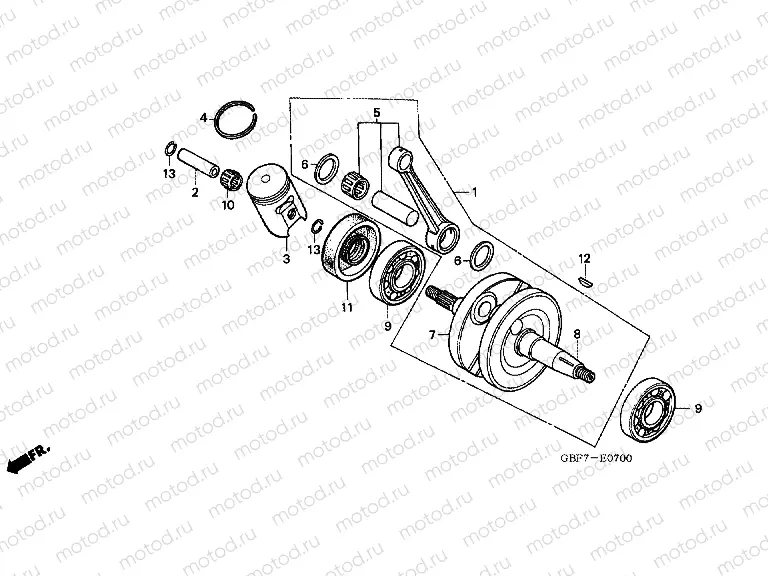 E-7 CRANKSHAFT