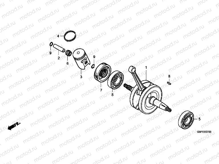 E-7 CRANKSHAFT
