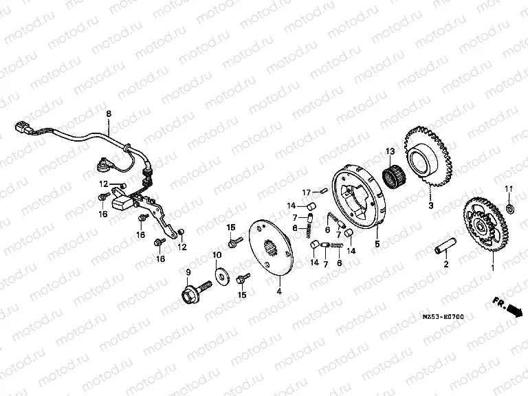 E-7 IGNITION DISTRIBUTOR GENERATOR