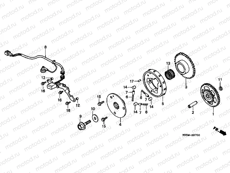 E-7 IGNITION DISTRIBUTOR GENERATOR
