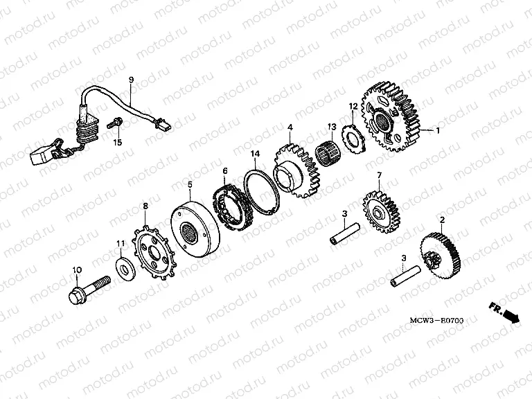 E-7 IGNITION DISTRIBUTOR GENERATOR